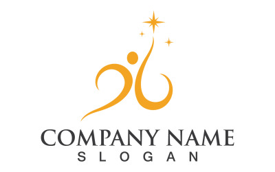 Star people success business logo v4
