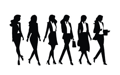 Kadın model ve çalışan koleksiyonu