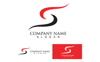 Letter initial logo S business template design v3