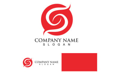 Letter initial logo S business template design v4