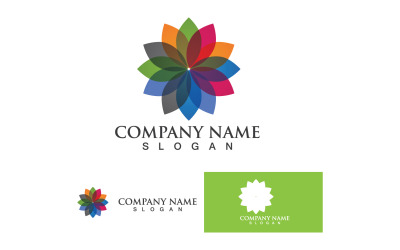 Lotus flower beauty logo template design v5