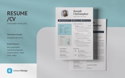 Resume/CV PSD Design Templates Vol 171