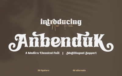 Anbenduk | Serif klassisk modernism