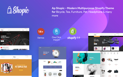 Ap Shopic - Fiets- en multifunctioneel Shopify-thema