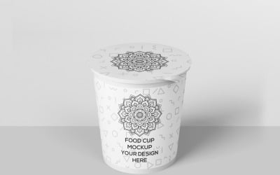Food Cup Mockup - Realistic