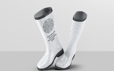 Gumboots Mockup - Rubber Boots 6