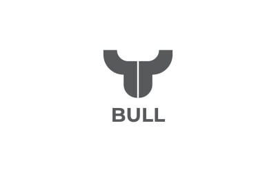 Vector de plantilla de diseño de logotipo de toro