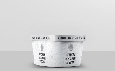 Ice Cream Container Mockup 5