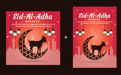 Kurban Bayramı Şablonu - Bakra Eid