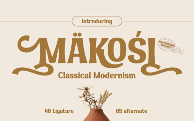MAKOSI | Modernisme classique avec empattement