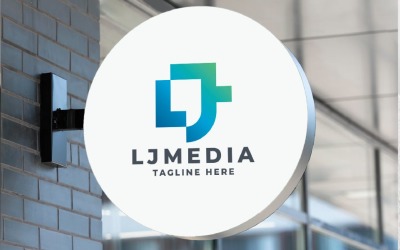 Modello di logo L e J Media Pro