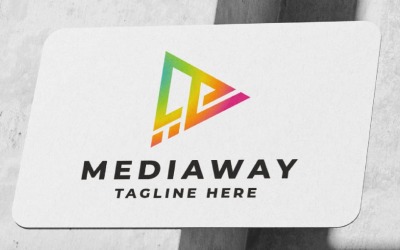 Plantilla de logotipo Media Way Pro