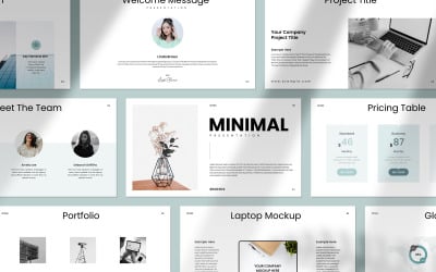 Layout del modello di presentazione pulito minimo