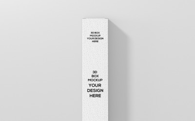 Flat Long Rectangle Box Mockup 5