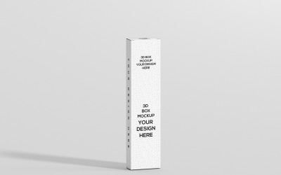 Flat Long Rectangle Box Mockup