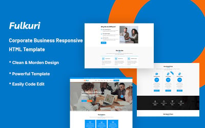 Fulkuri – Modelo de site de negócios corporativos