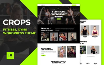 Gewassen - Fitness en sportschool WordPress-thema