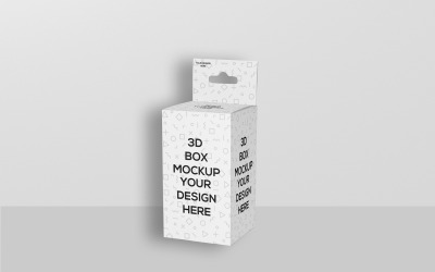 Kurze rechteckige Box mit Aufhänger-Modell 2