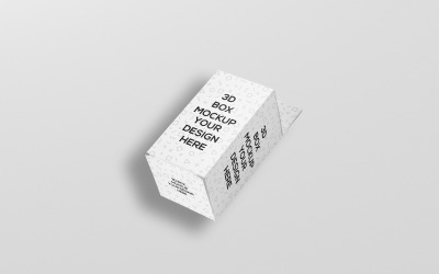 Kurze rechteckige Box mit Aufhänger-Modell 3
