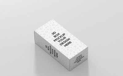 Макет длинной вертикальной прямоугольной коробки 4