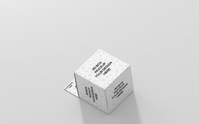 Mini Square Box With Hanger Mockup 4