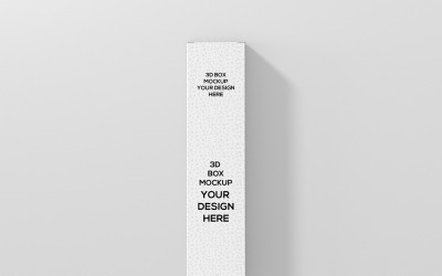Mockup di scatola rettangolare lunga piatta 5