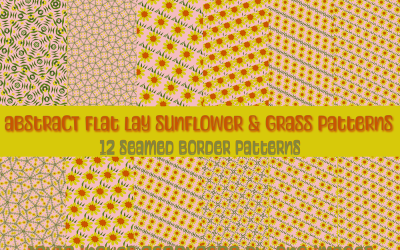 Flat Seamed Sunflower Pattern and Border