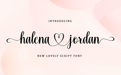 Halena Jordan 脚本字体