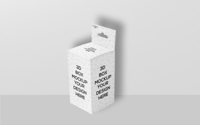 Kurze rechteckige Box mit Aufhänger-Modell 4