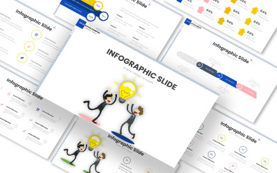 Modelo de slide do Google de infográfico aleatório
