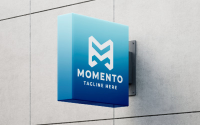 Шаблон логотипа Momento Business Letter M Pro