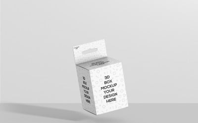 Scatola rettangolare corta con gancio Mockup 2