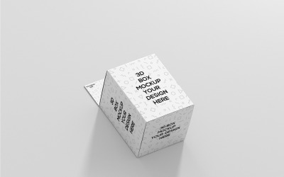Scatola rettangolare corta con gancio Mockup 4