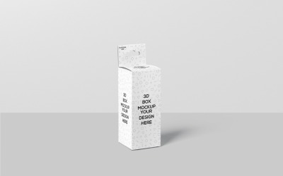 Scatola rettangolare di piccole dimensioni con gancio Mockup 3