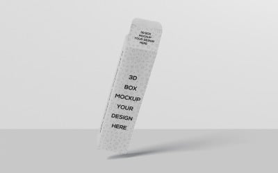 Slim High Rectangle Shape Box Mockup 4