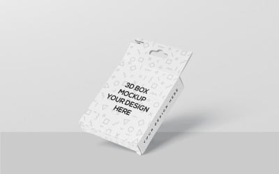 Slim Square Box With Hanger Mockup 4
