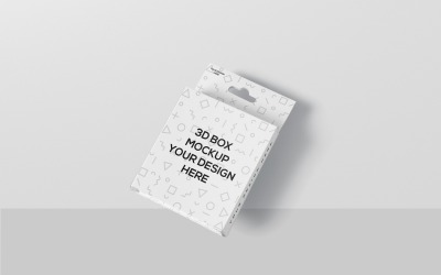 Slim Square Box With Hanger Mockup