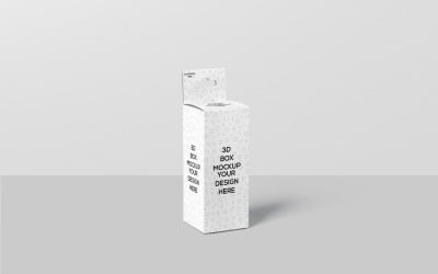 Small Size Rectangle Box With Hanger Mockup 3