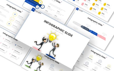 Willekeurige infographic Google-diasjabloon