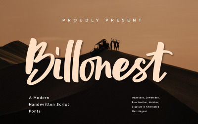 Billonest - Fuentes de escritura modernas