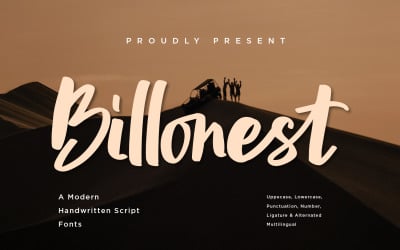 Billonest - Modern Komut Dosyası yazı tipleri