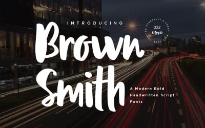 Brown Smith - Fuentes Modern Bold Script