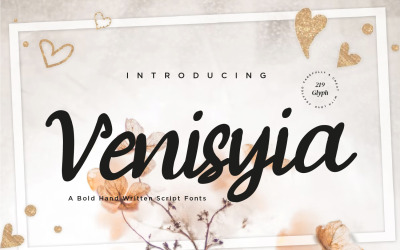 Venisyia - Moderne vetgedrukte lettertypen