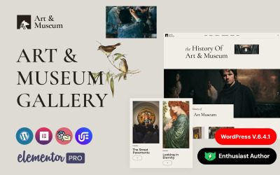 Art And Museum WordPress Elementor Theme