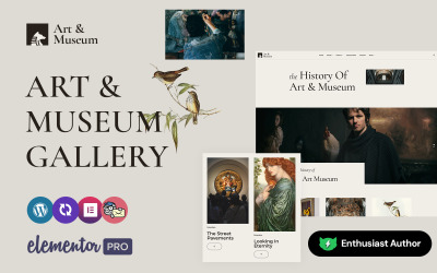 Artmuseum - Sanat ve Müze WordPress Elementor CMS Teması