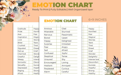 Gráfico de Emoção Página Kdp Interior