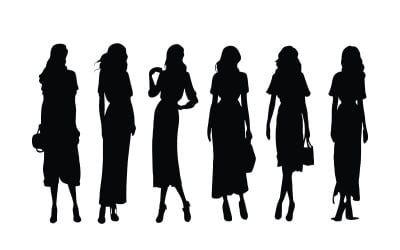 Anonymous female model without face