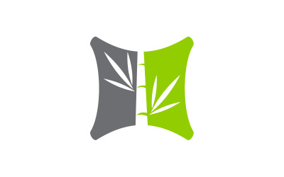 Bamboe Logo sjabloonontwerp