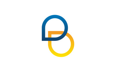 Projekt szablonu logo litery DD