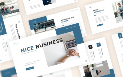 Schöne Business-Powerpoint-Vorlage